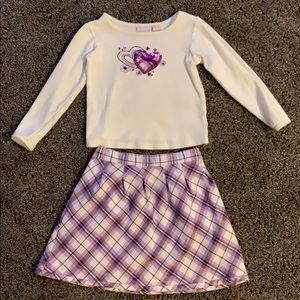 Maggie and Zoe short and skirt set size 5T